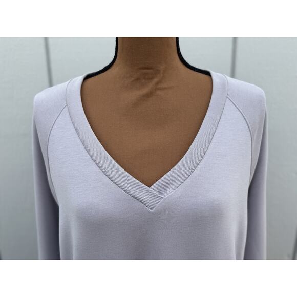 NWT Athleta Seasoft Robe Pullover V-Neck Purple Long Sleeve Dress Pockets Size L - Picture 6 of 16